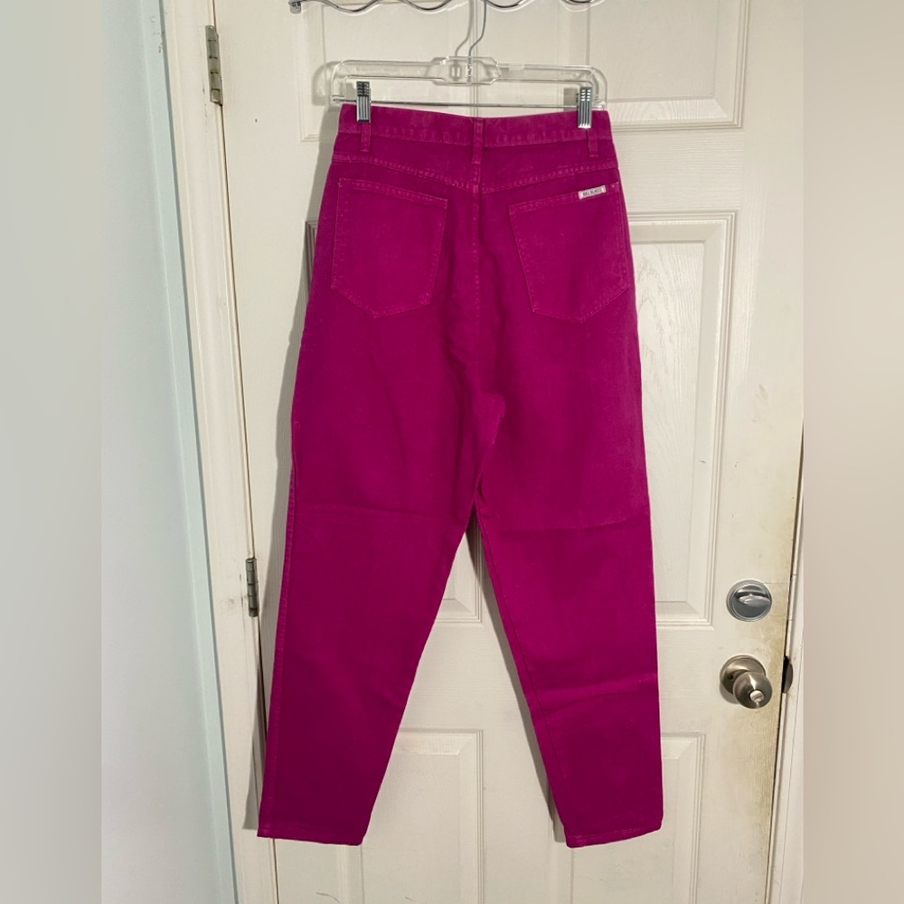 Vintage Bill Blass magenta denim pants - Picture 5 of 5